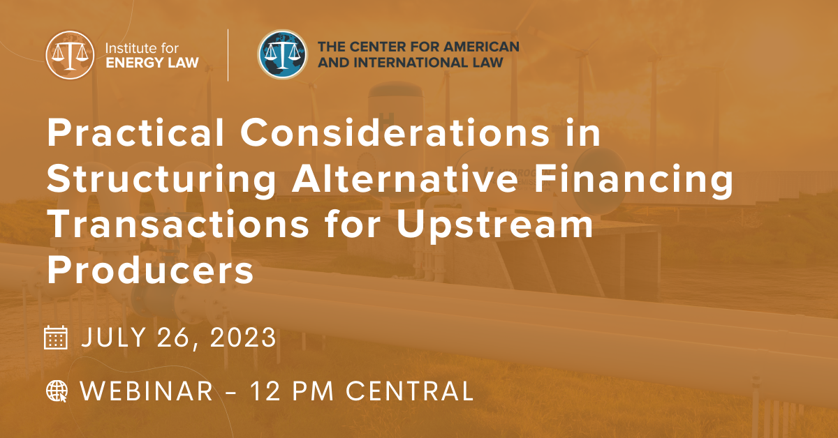 Practical Considerations In Structuring Alternative Financing ...