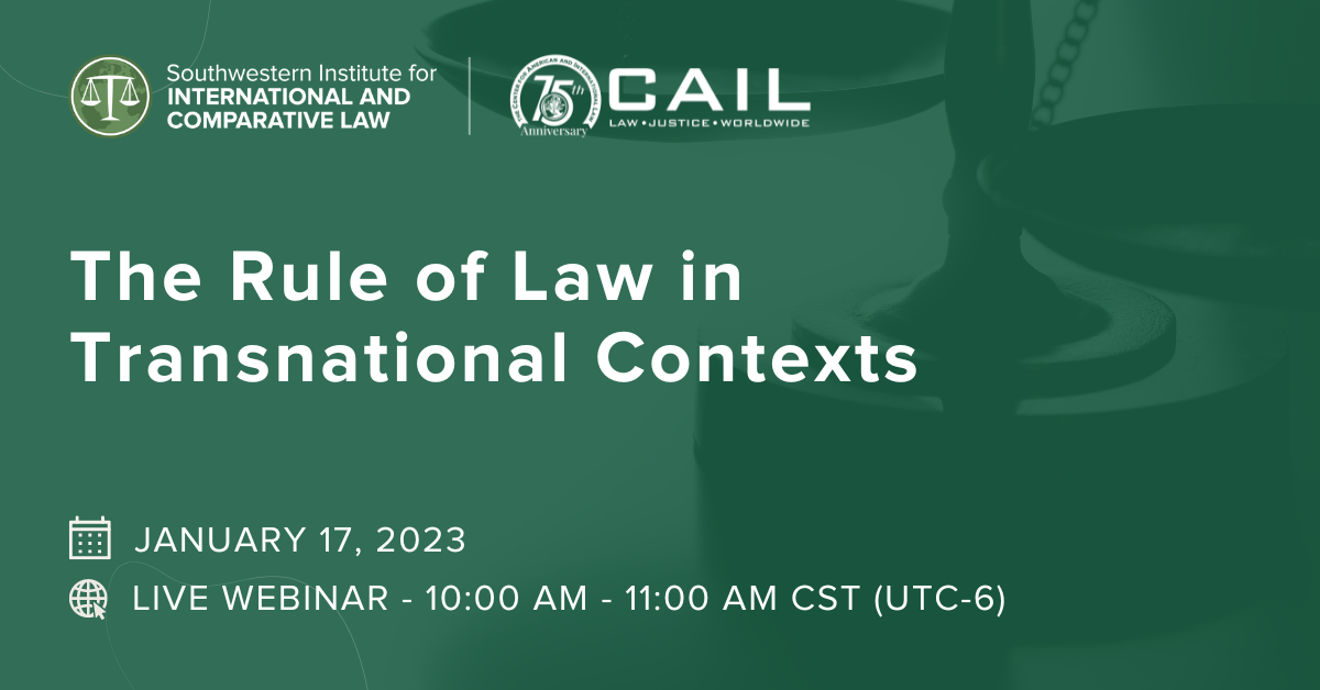 The Rule Of Law In Transnational Contexts